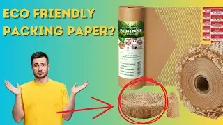 Honeycomb Packing Paper Review - Eco-Friendly Bubble Wrap Alternative + Fragile Labels!