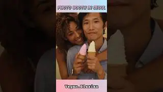 Fun activities in Seoul #photobooth#korea#ambw#vegancouple