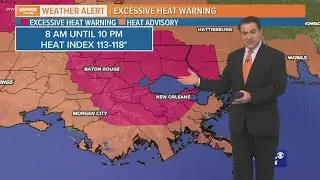 Excessive Heat Warning Today - Heat Index 113-118&deg;