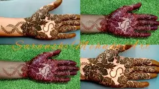 &ldquo;Alphabet S Floral Rose Mehndi Design | Full Hand Easy & Beautiful Mehndi Tutorial 