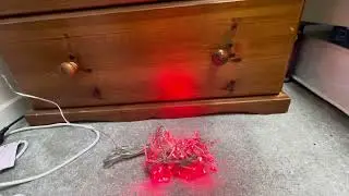 Unboxing & Testing this Set of 120 Red LED String Lights (Clear Cable) 07/06/2025