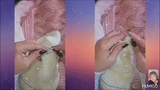 Knitting Tips & Tricks🧵🪡🧶#knitted_hood #how_to_join_two_knitted_pieces #invisible_seam_on_knitting 😊