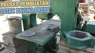 CARA MEMBUAT PAVING BLOCK || MENGGUNAKAN MESIN PRESS HIDROLIK