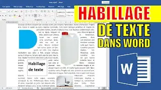 Comment appliquer un habillage de texte sur Word || Texte captif