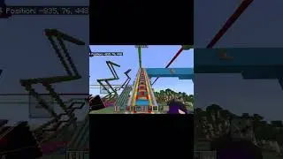 building a Minecraft coaster every day (day 192) YouTube short #minecraft #minecraftrollercoaster