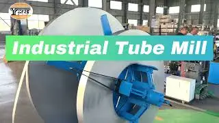 Industrial SS Pipe Making Machine | Tube Mill Line | Heat Exchanger Tubes #pipemakingmachine