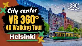 VR 360&deg; 🇫🇮 Центр города Хельсинки🚶&zwj;♂️4K Walking Tour Finland