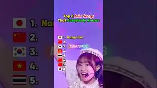 Top 8 Asian songs that everybody knows #asia #shorts #songs