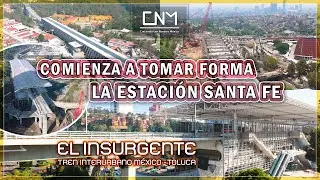 Así se ve la estación Santa Fe del Tren El Insurgente a menos de 2 meses de su apertura, CDMX