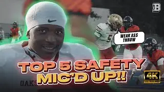 We mic'd up one of the best safeties in the country!! | Davon Benjamin is dawg|
