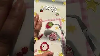 ASMR of Strawberry stickers 🍓