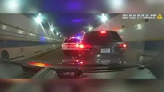 Video captures intense police chase through Queens-Midtown tunnel