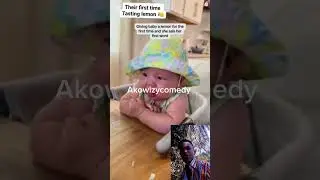first time of testing lemon see their reaction, Akowizycomedy #comedy #trending #funny #reels #lol
