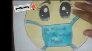how to make a poster on wear mask then go in the home