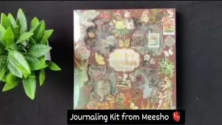 Journaling Kit ❤️‍🩹🌿| Meesho Journaling Papers Haul✨📄 | Aesthetic Scrapbook Papers Unboxing + Review