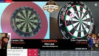 iQ ODL Ligaspiel - Carsten Otto vs Sven Vogelsberg (Saison 2021B,  DART PRO LIGA)