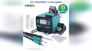 A must-have product! YIHUA 992D-II C210 C245 Precision Soldering Iron Station for Microscope Solde