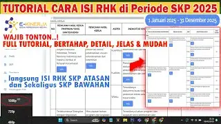 Full TUTORIAL Cara ISI RHK di SKP eKINERJA BKN 2025 Secara Benar Bertahap Jelas dan Mudah