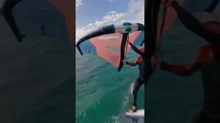 Drone vs Wingfoil 💥 #foil #foiling #fail #failarmy #dronefail #
