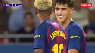 Barcelona vs Slavia Prague 5 2   All Goals & Highlights   2026