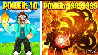 $1 VS $1,000,000 lava POWER IN ELEMENTAL TYCOON ROBLOX!!!