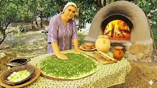 My Cozy Village Kitchen | Wood-Fired Green Onion Bread 🧅