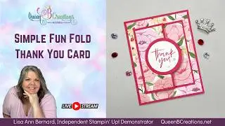 👑 Simple Fun Fold Card using Stampin' Up! January Product of the Month Fabulous Sayings
