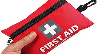 I GO Compact First Aid Kit - Hard Shell Case for Hiking, Camping, Travel, Car - 85 Pieces