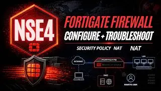 FortiGate Firewall Configure and Troubleshooting Step By Step | Learn Security Policy NATing | NSE4