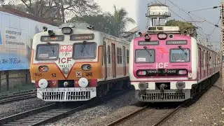 Different types of EMU and Mail Express Train Back to Back Sporting