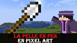 [TUTO] Comment faire la pelle en fer de Minecraft en pixel art 🤍