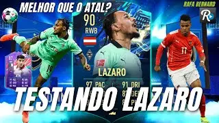TESTANDO LAZARO 90 TOTS LATERAL OU ATACANTE? MELHOR QUE ATAL? FIFA 21 REVIEW