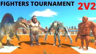 FIGHTERS TOURNAMENT - INFERNALS + FANTASY VS PRIMATES + CARNIVORE DINOS - 2V2 - ARBS
