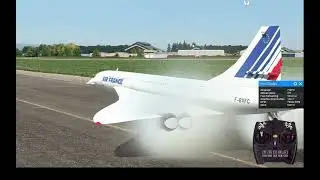 Concorde AIRFRANCE  Flight Simulator  コンコルド　21-7　 #ラジコン #飛行機 #ユーチャンネル リアル フライト フライトシム 2026-01-25