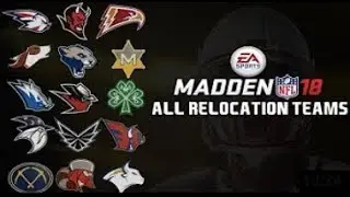 MADDEN 18 ALL RELOCATION TEAMS & UNIFORMS!