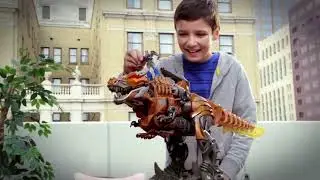 Stomp and Chomp Grimlock Figure Transformers Age of Extinction Toys | Comerciales transformers