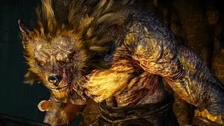 Witcher 3: Morkvarg the Werewolf Boss Fight (Hard Mode) (4K 60fps)