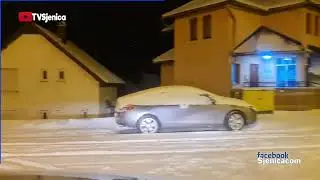 nocni obilazak grada po snijegu u Sjenici 31.01.2023.
