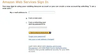 Amazon Web Services (AWS) Management Console Sign-in Page | Cloud Computing Services