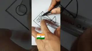 Tricolor kite 🪁drawing/tricolor drawing ideas for republic day🇮🇳#trending#creative ideas#shorts#art