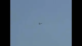 RARE Boeing Stearman Model 75 flying over our house