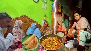 ডিম খোলা চাপ্টি আর হাঁসের মাংস 😋 🦆 | বাবা-মার সাথে ফ্যামিলি আয়োজন