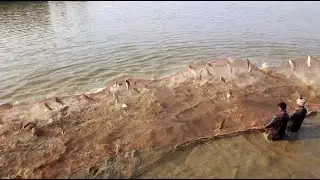 Village Most Amazing & Unbelievable Big Pond Fishing Video 2023