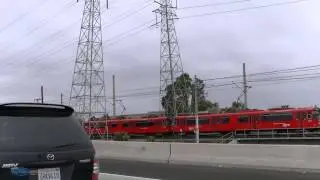 San Diego Siemens&ndash;Duewag U2 Trolley From The Freeway (I-5)
