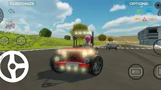 Modified jeep Red Game : Indian Car Simulator 3D Play For AndroidPhone song : Sidhu Moosewala 