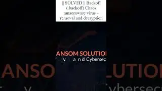 || SOLVED || #Backoff (.backoff) #Chaos #ransomware #virus &ndash; #removal and #decryption