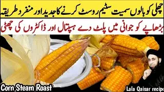 New Style Corn Steam Roast Recipe | چھلی کی جاندار نئ ریسپی | Powerful Corn Steam Recipe |LalaQaiser