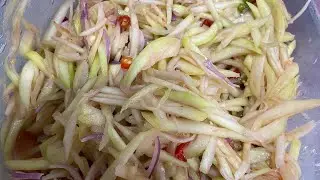 Cara buat kerabu mangga cara simple dan mudah🥭🌶️😋#mangga #myrecipe 
