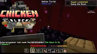 Minecraft ChickenBlock (java)  EP 11 In and out the nether edition!!