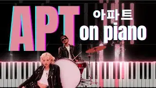 ROS&Eacute; & Bruno Mars - APT. on piano 🎹 | Accurate Piano Transcription!